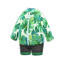 Animal Crossing Leaf-Print Wet Suit|Green Image