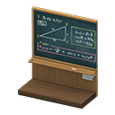 Left chalkboard section Math
