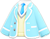 Animal Crossing Light blue school uniform with necktie Image