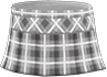 Animal Crossing Light gray checkered school skirt Image