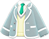 Animal Crossing Light gray school uniform with necktie Image