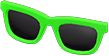 Lime simple sunglasses