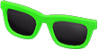 Lime simple sunglasses