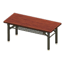 Animal Crossing Long folding table|Dark wood Image