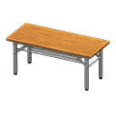 Long folding table Natural wood