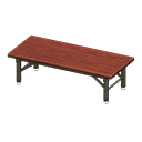Animal Crossing Low folding table|Dark wood Image