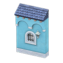 Animal Crossing Medieval building side|Blue Image