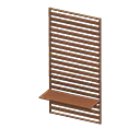 Medium wooden partition Dark wood