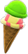 Animal Crossing Melon-cheesecake cone Image