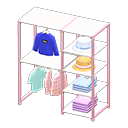 Midsized clothing rack Casual clothes Displayed clothing Pastel