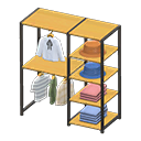 Midsized clothing rack Cute clothes Displayed clothing Natural wood