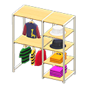 Midsized clothing rack Kids' clothes Displayed clothing Light wood