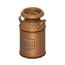 Milk can Black logo Style Copper