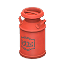 Milk can Black logo Style Red