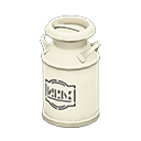 Milk can Black logo Style White