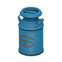 Milk can Brown logo Style Blue