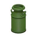 Milk can Plain Style Green