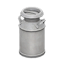 Milk can Plain Style Silver