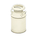 Milk can Plain Style White