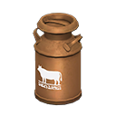 Milk can White logo Style Copper