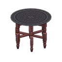 Moroccan tray table Black