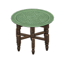 Moroccan tray table Green