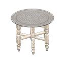 Moroccan tray table Silver