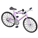 Mounted mountain bike Light purple