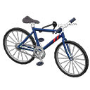 Mounted mountain bike Navy blue