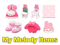 Animal Crossing My Melody Items Image