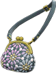 Animal Crossing Navy blue beaded clasp purse Image