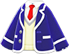 Animal Crossing Navy blue school uniform with necktie Image