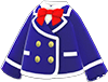 Animal Crossing Navy blue school uniform with ribbon Image