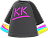 Animal Crossing Neon pink DJ KK logo tee Image