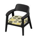 Nordic chair Dots Fabric Black