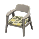 Nordic chair Dots Fabric Gray