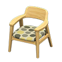 Nordic chair Dots Fabric Light wood