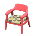 Nordic chair Dots Fabric Red