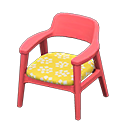 Nordic chair Little flowers Fabric Red