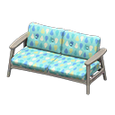 Nordic sofa Raindrops Fabric Gray
