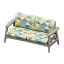 Nordic sofa Triangles Fabric Gray