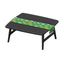 Animal Crossing Nordic table|Butterflies Fabric Black Image