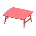 Nordic table None Fabric Red