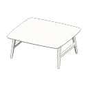 Nordic table None Fabric White