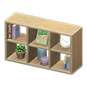 Animal Crossing Open wooden shelves|Flowers photo Framed photo Ash Image