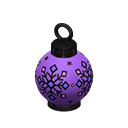 Ornament table lamp Purple