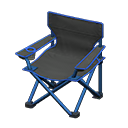 Outdoor folding chair Black Seat color Blue