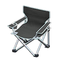 Outdoor folding chair Black Seat color Silver