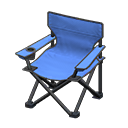 Outdoor folding chair Blue Seat color Black