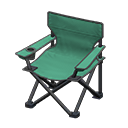 Outdoor folding chair Green Seat color Black